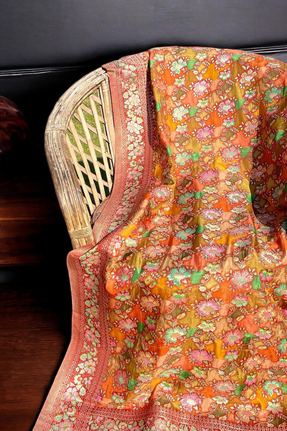 Pure Kani Silk Dupatta by Aroushz