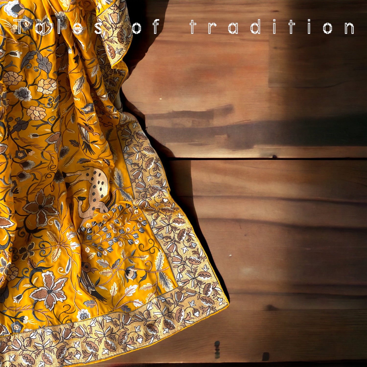 Kashmiri Shikargah Embroidered Chiffon Dupattas/ Shawls