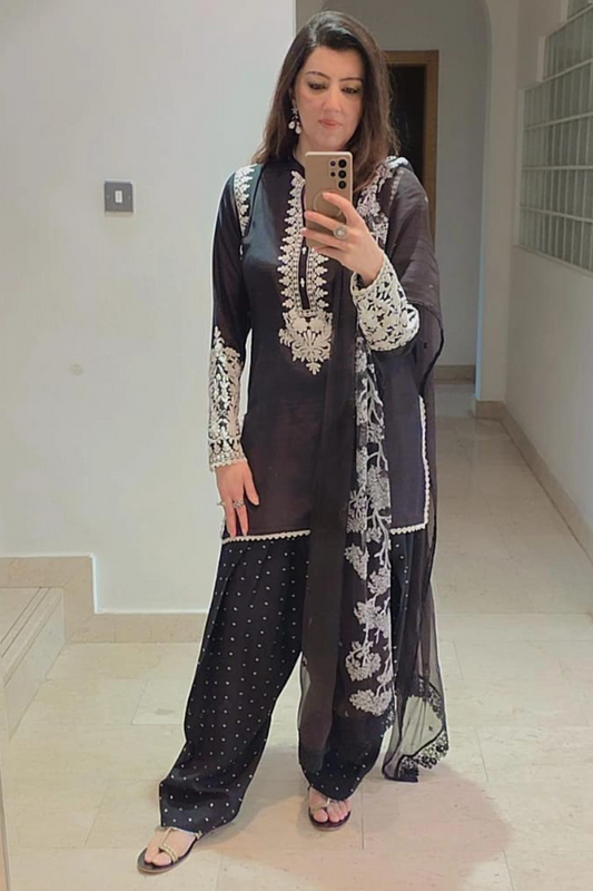 Anchor Embroidered Dress
