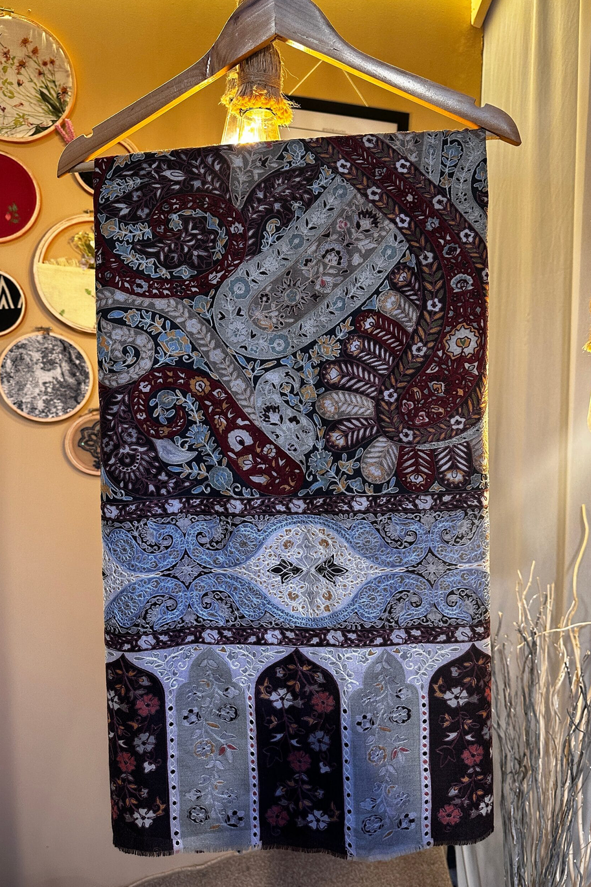 Kalamkar Pure Pashmina Shawl