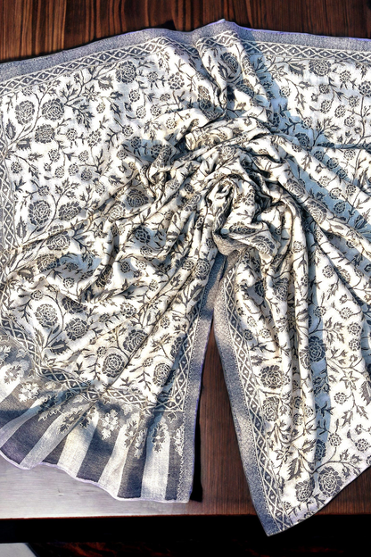 Needle Work Kalamkar on Pure Pashmina