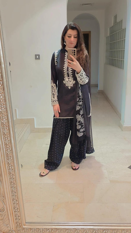 Anchor Embroidered Dress