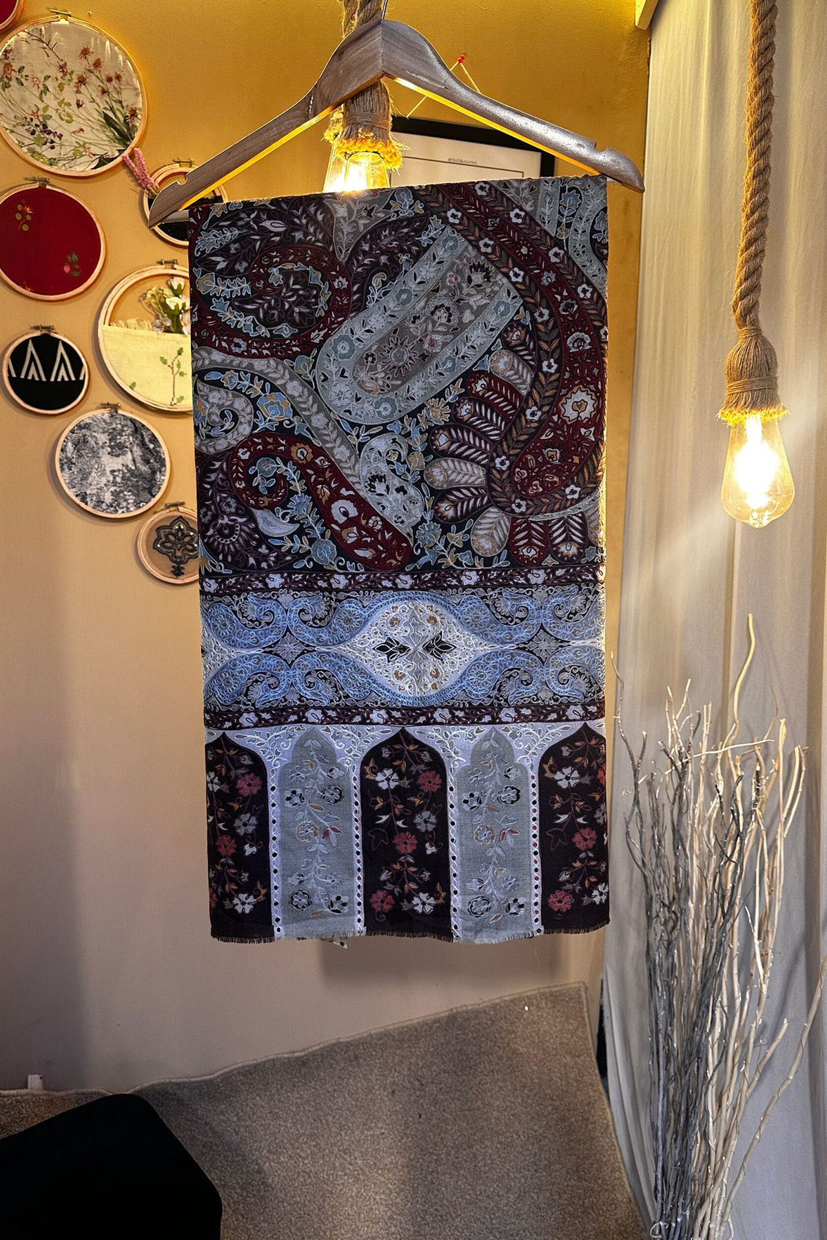 Kalamkar Pure Pashmina Shawl
