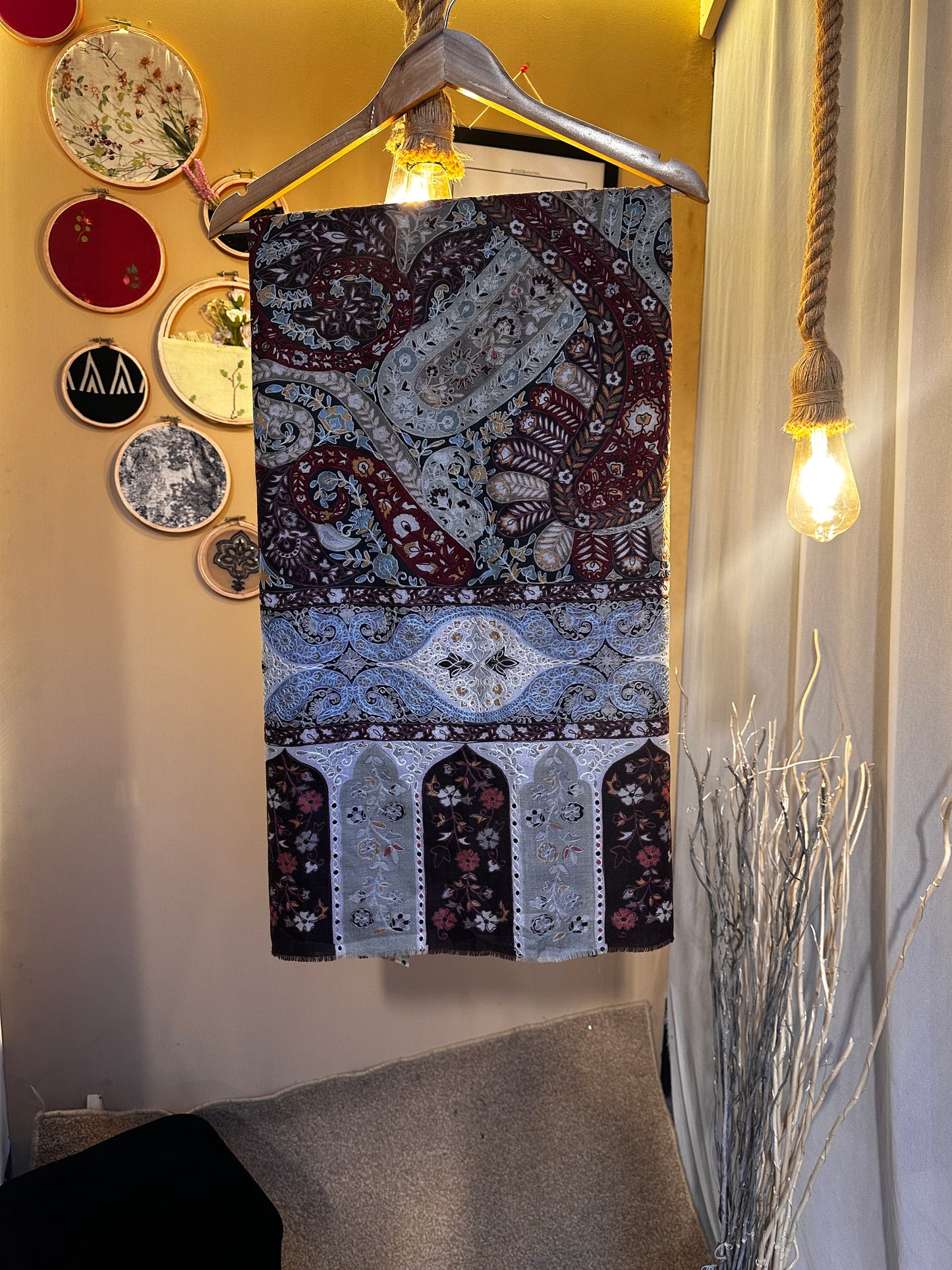 Kalamkar Pure Pashmina Shawl