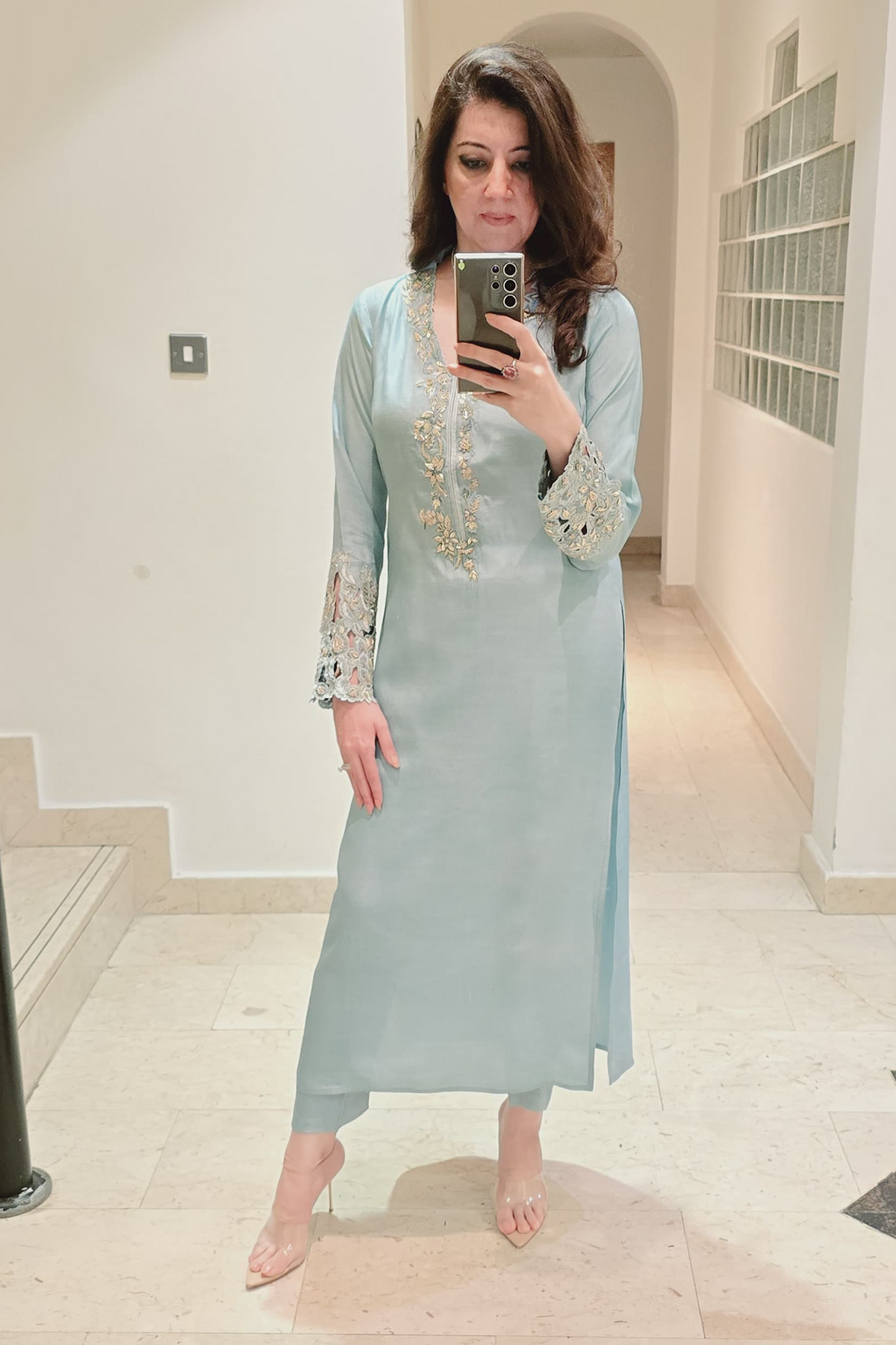 Formal Cutwork Dress