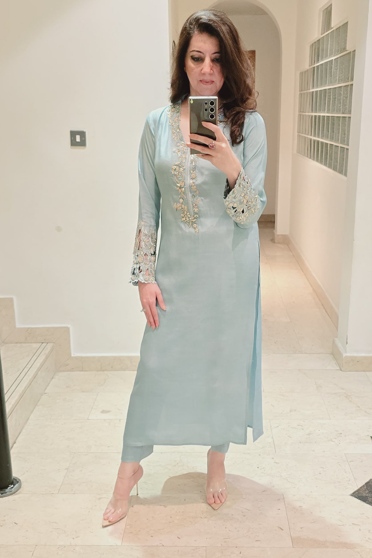 Formal Cutwork Dress
