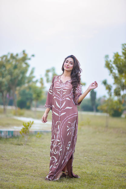 Elaina (02) Stone-Embellished Glamour Dress