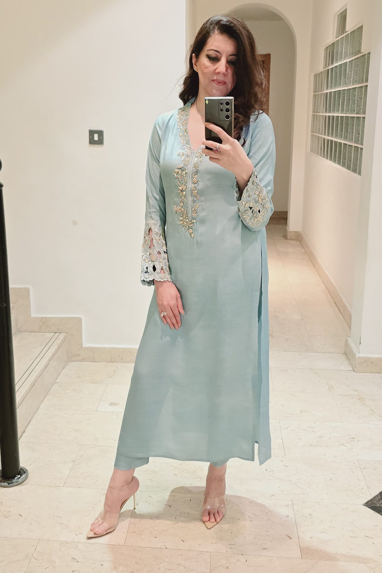 Formal Cutwork Dress