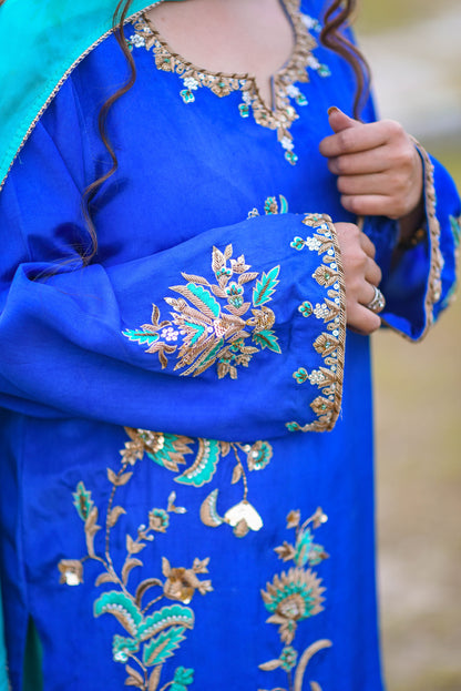 Elaina (03) Elegant Thread & Dabka Embellished Dress