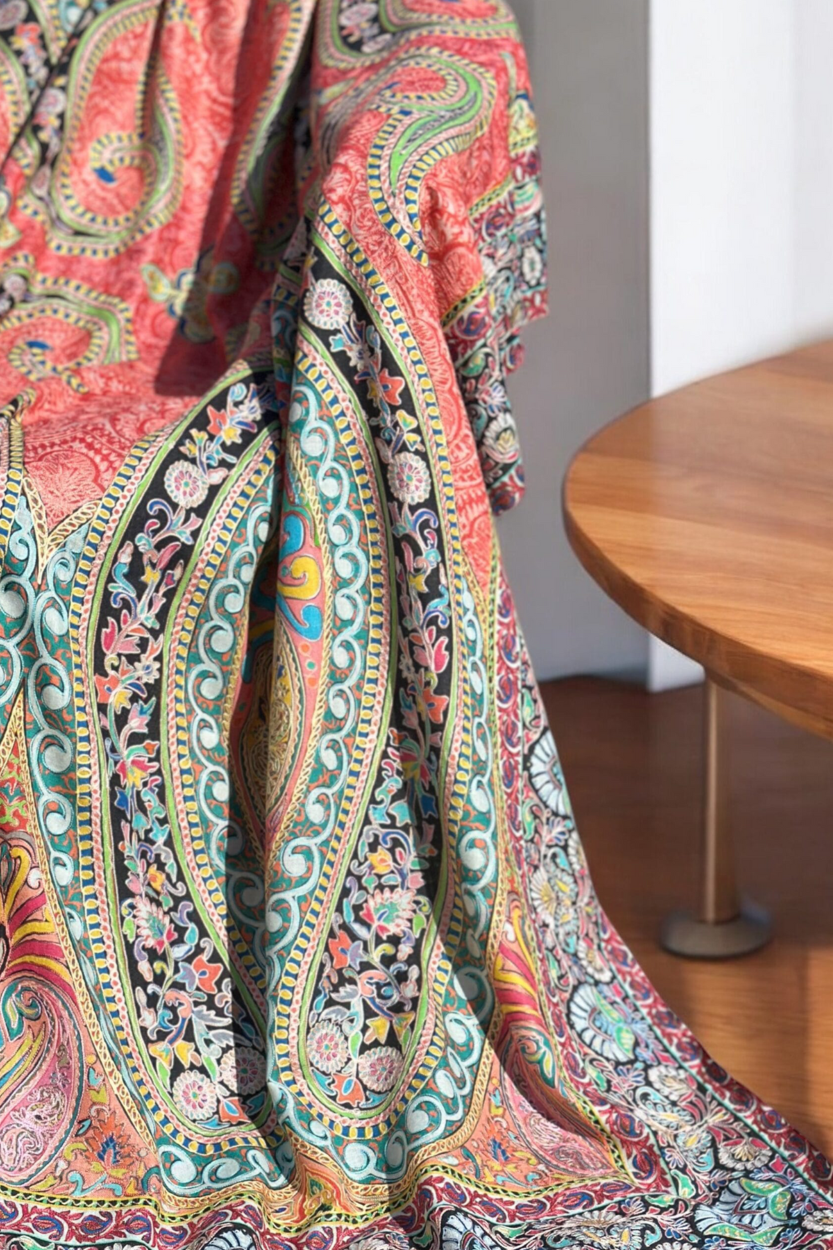 Kalamkari Pure Pashmina Shawl