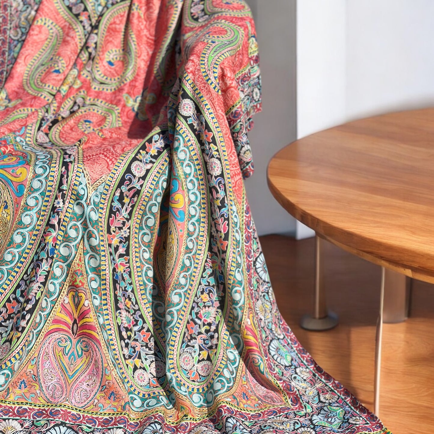 Kalamkari Pure Pashmina Shawl