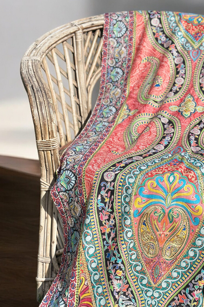 Kalamkari Pure Pashmina Shawl