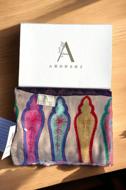 Kalamkar Needle Aari Work Shawl