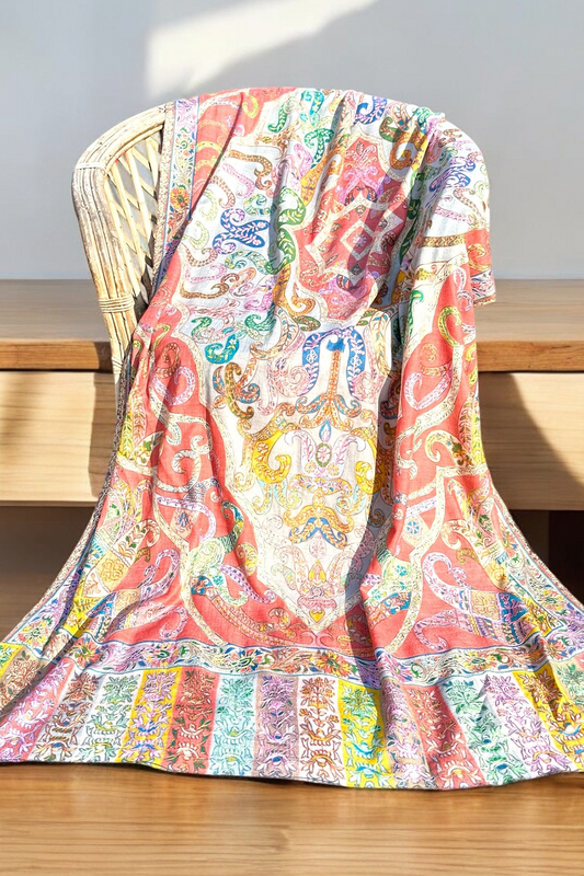 Pure Pashmina Kalamkar Shawl