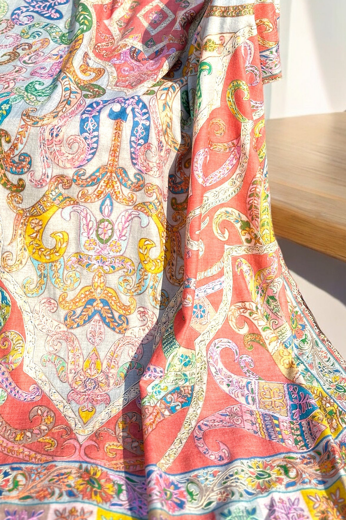 Pure Pashmina Kalamkar Shawl