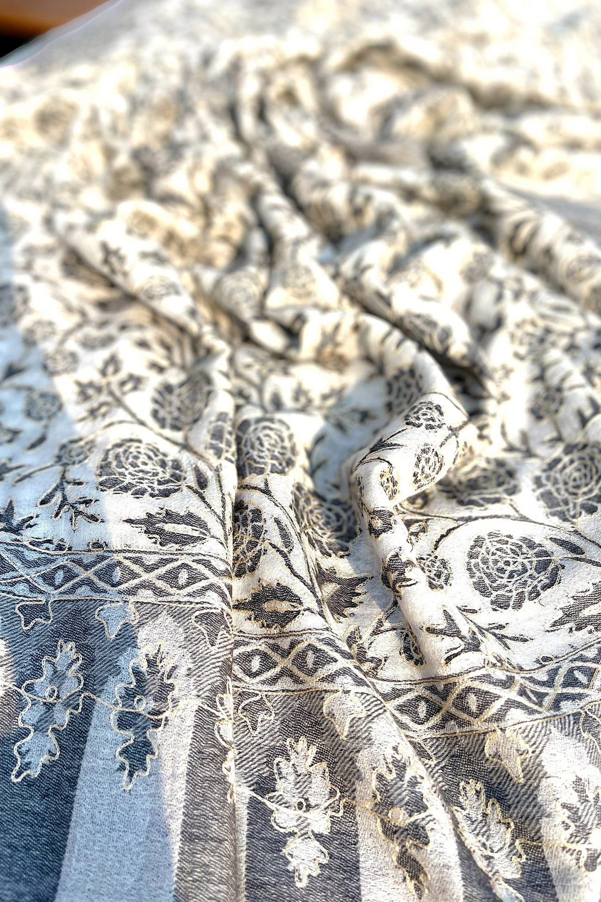Needle Work Kalamkar on Pure Pashmina
