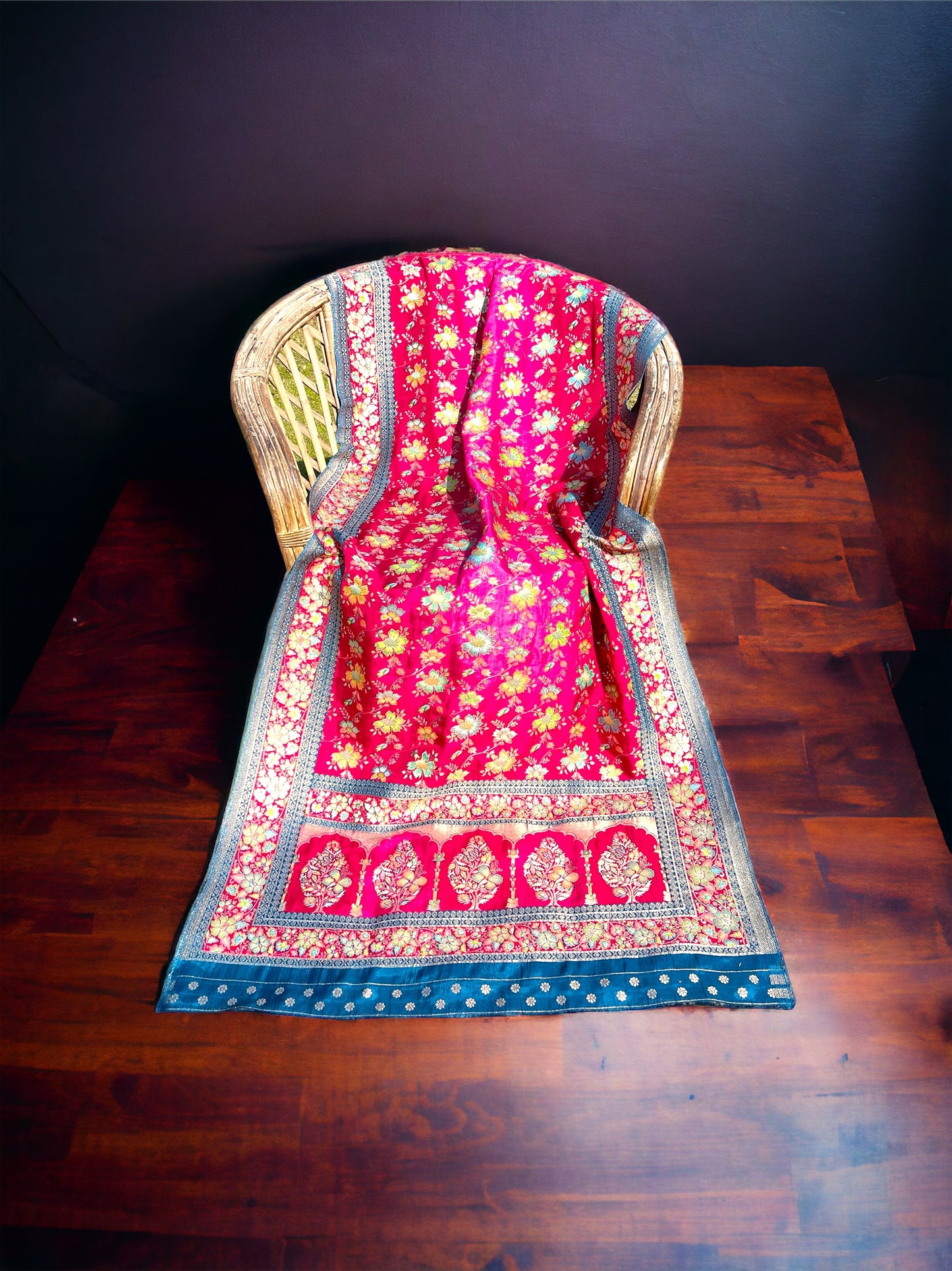 Pure Kani Silk Dupatta by Aroushz