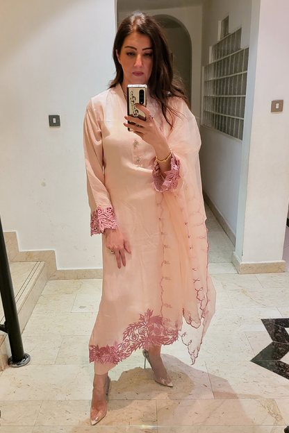 Beautiful Cutwork Designer Dress