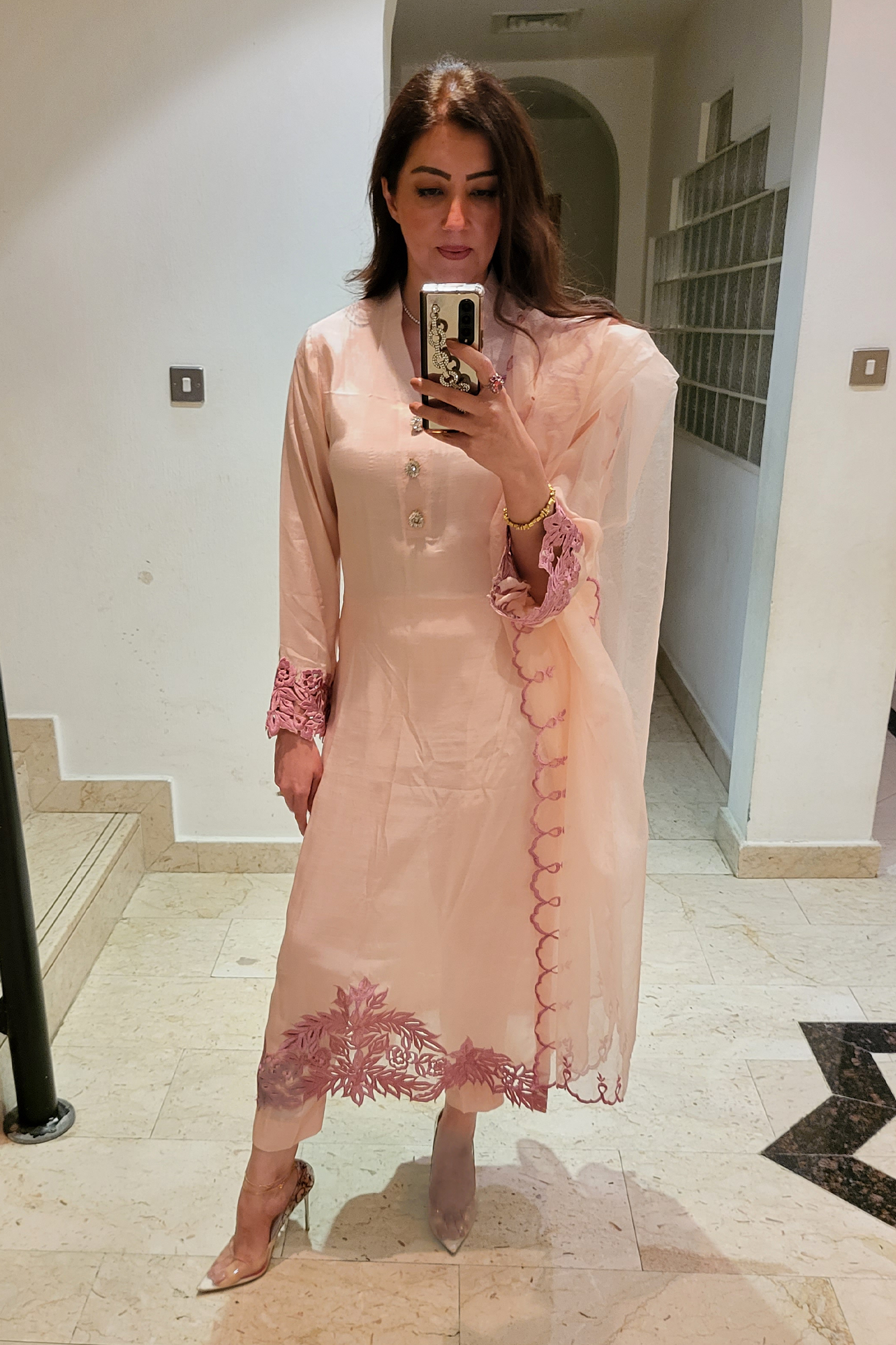 Beautiful Cutwork Designer Dress