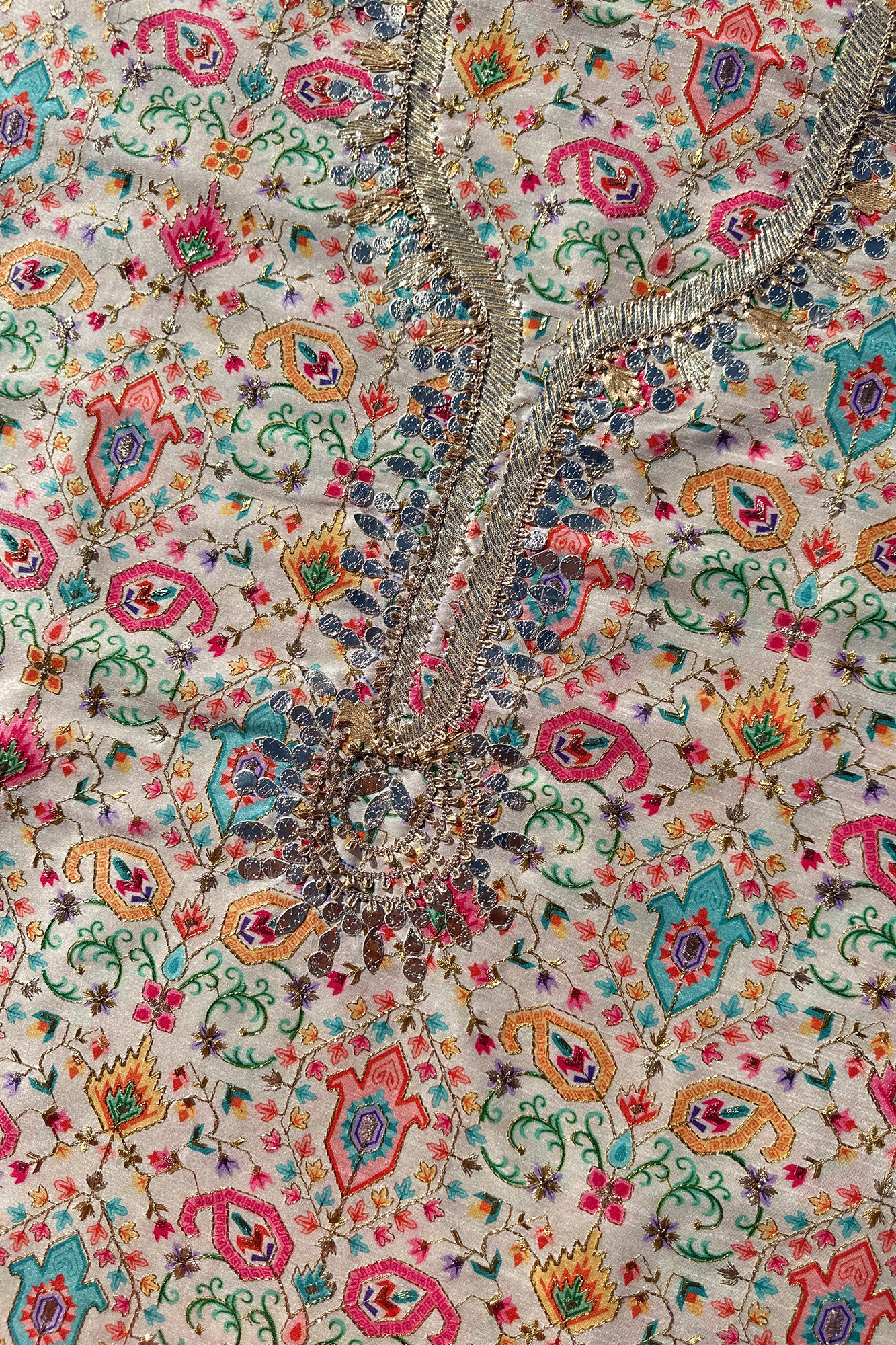 Hand Painted Pure Chinnon Silk.
