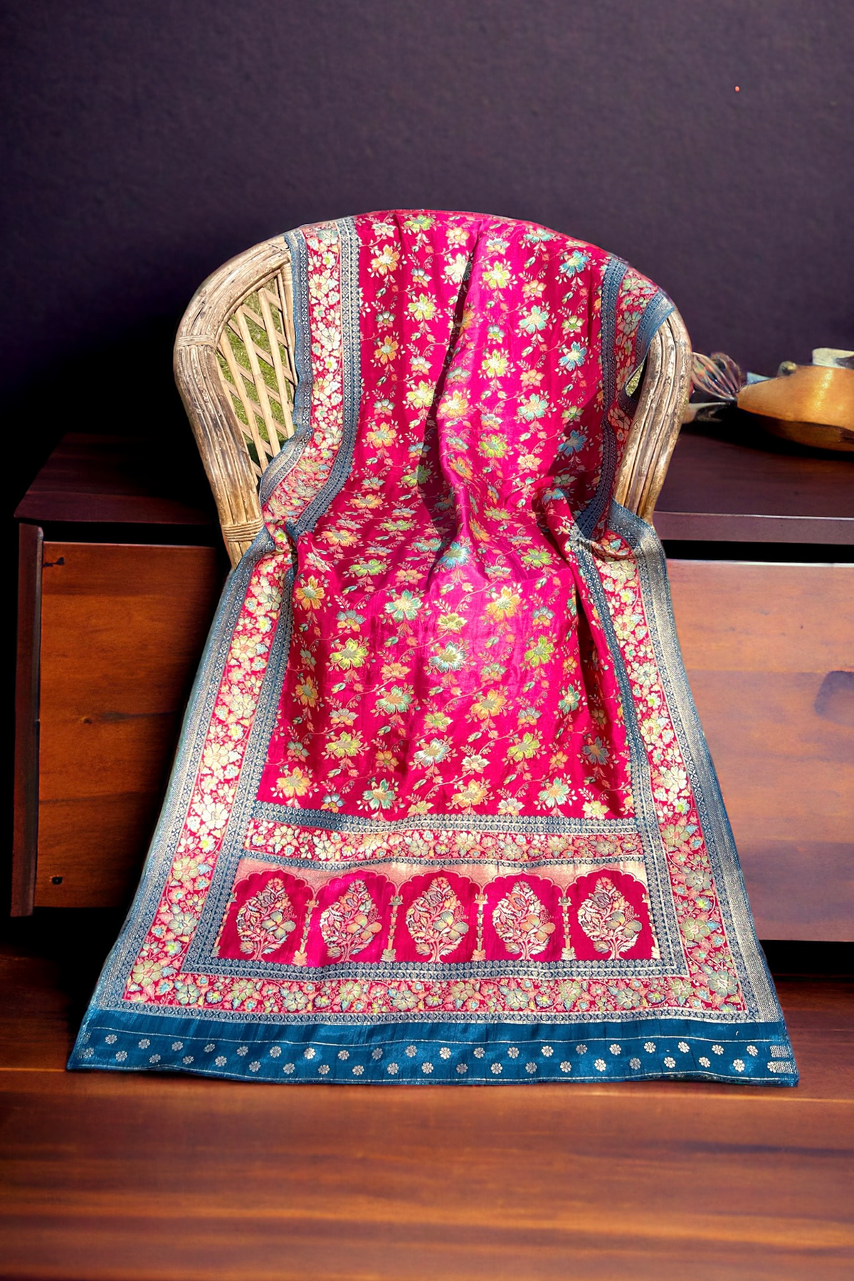 Pure Kani Silk Dupatta by Aroushz