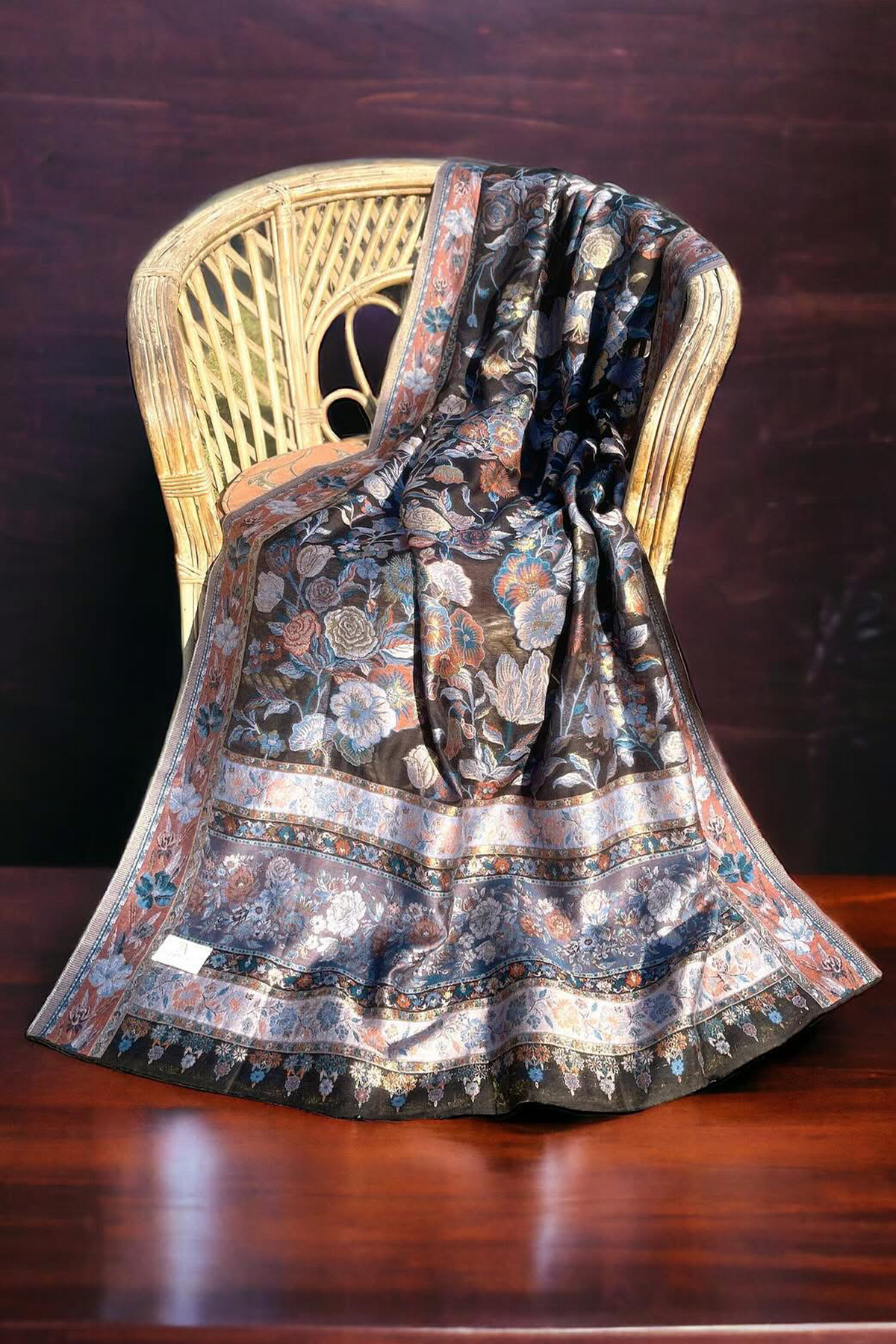 Pure Kani Silk Dupatta by Aroushz