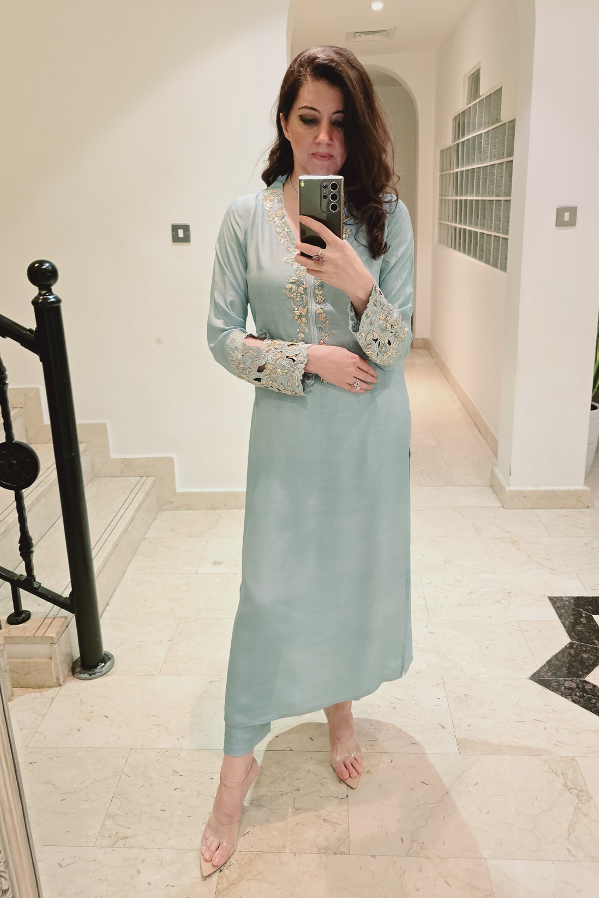 Formal Cutwork Dress