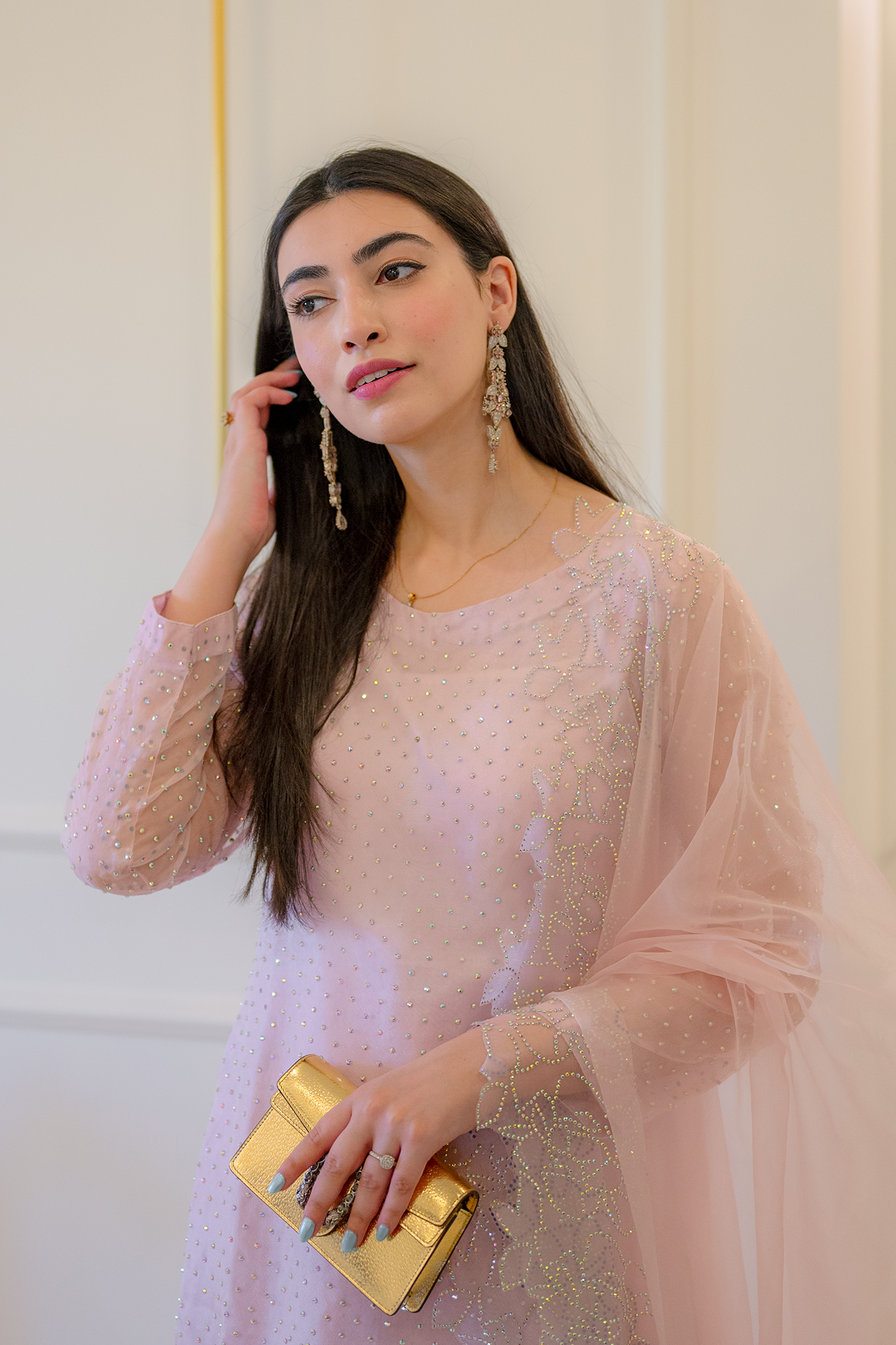 Rhinestone Embellished Dress