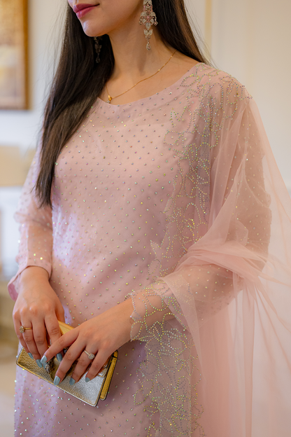 Rhinestone Embellished Dress