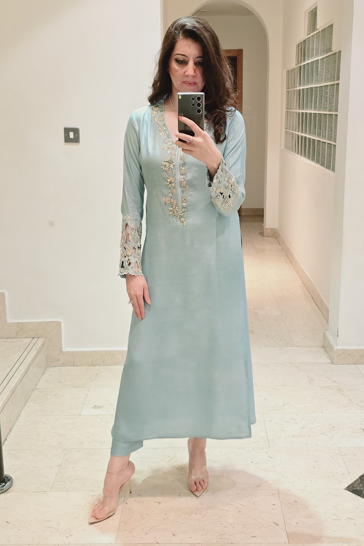 Formal Cutwork Dress