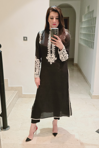 Anchor Embroidered Dress