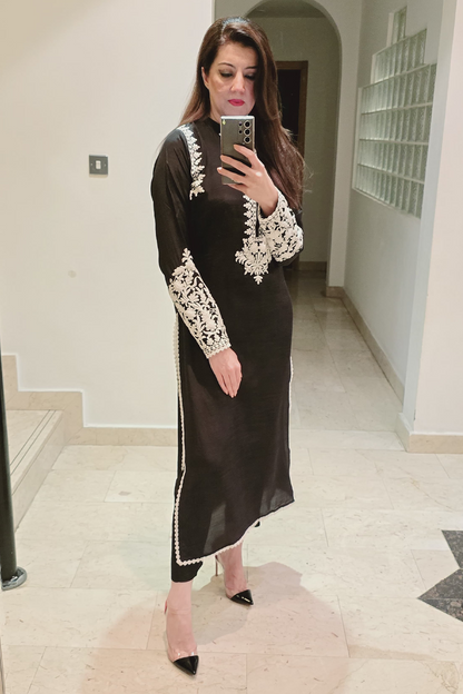 Anchor Embroidered Dress