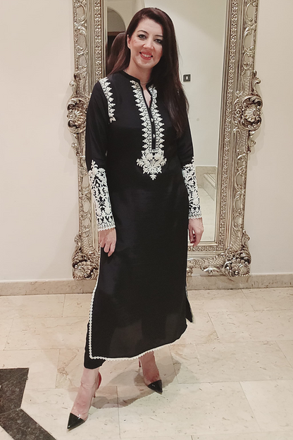 Anchor Embroidered Dress