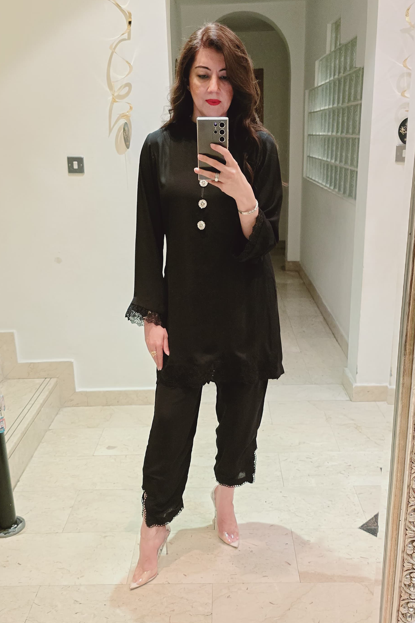 Beautiful Black Cutwork Dress