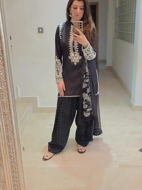 Anchor Embroidered Dress