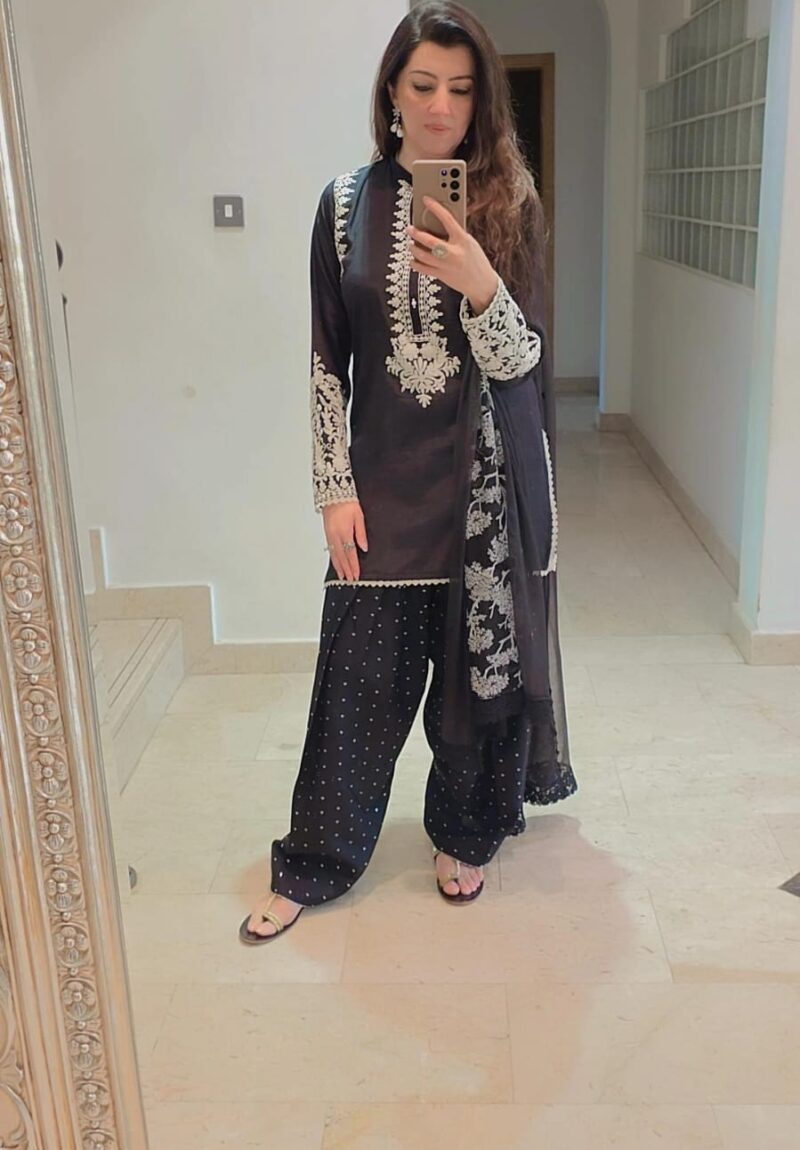 Anchor Embroidered Dress