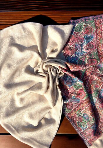 Pure Pashmina Kalamkar Kani Stole