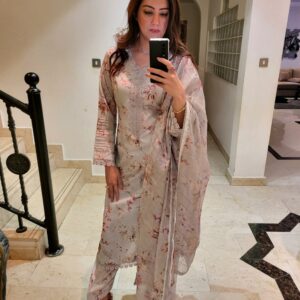 Floral Korean Lawn Dress