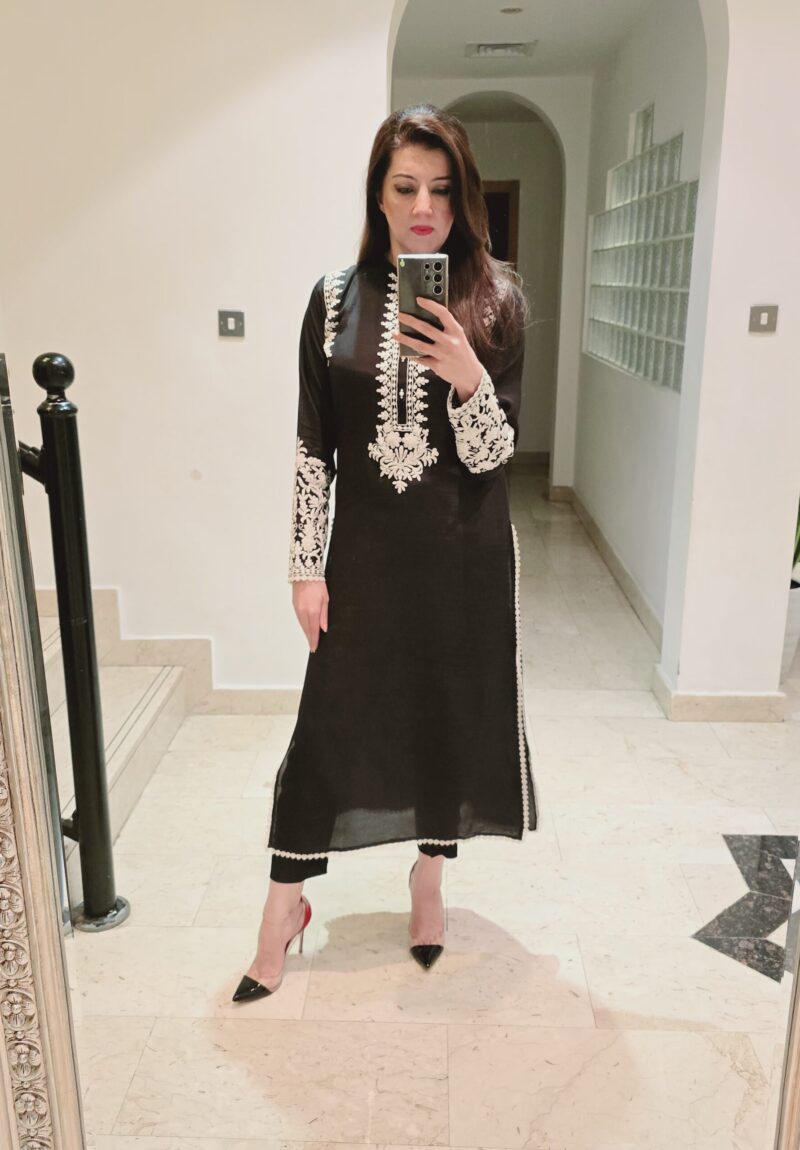 Anchor Embroidered Dress