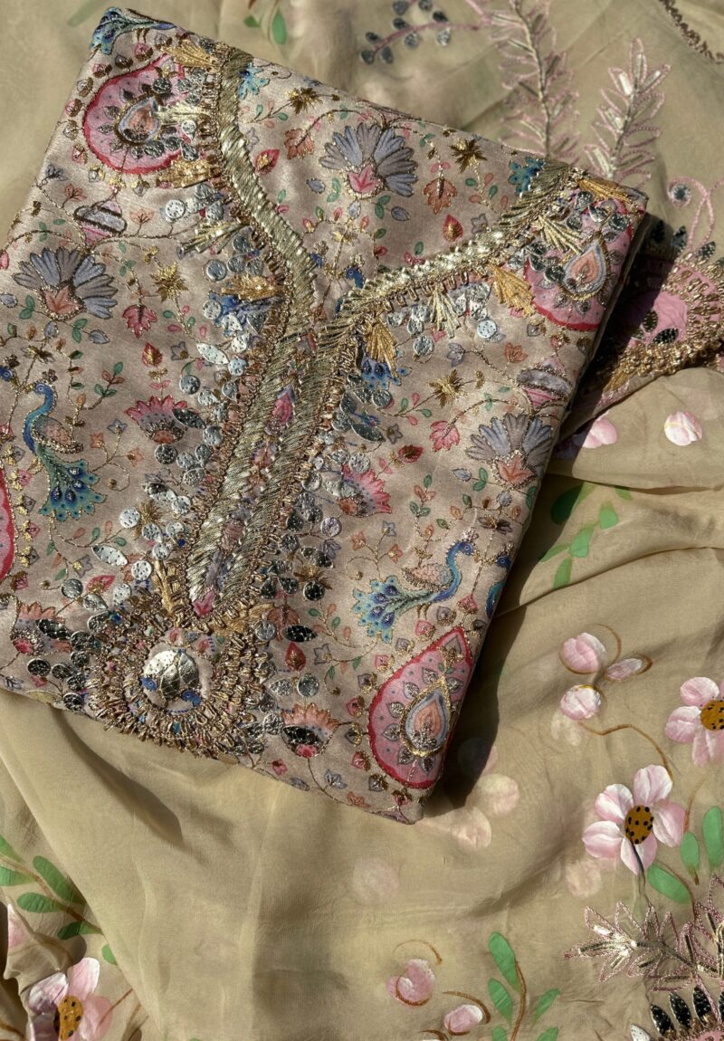 Hand Painted Sabyasachi Inspired Dress