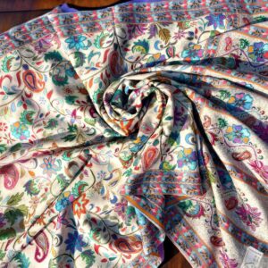 Needle Aari Work Kalamkar Stole