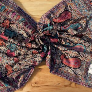 Pure Pashmina Kalamkar Kani Stole