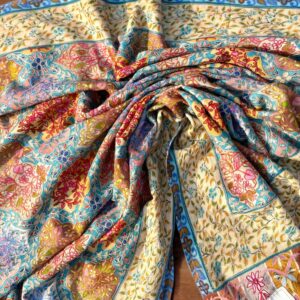 Pure Kalamkar Needle Work Pashmina