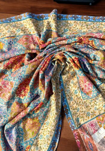 Pure Kalamkar Needle Work Pashmina