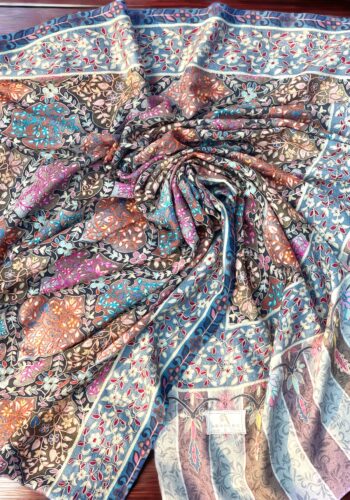 Needle Aari Work Kalamkar Shawl