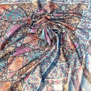 Needle Aari Work Kalamkar Shawl