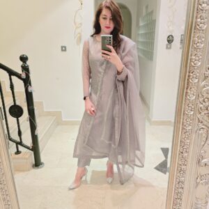 Rhinestone Embellished Organza