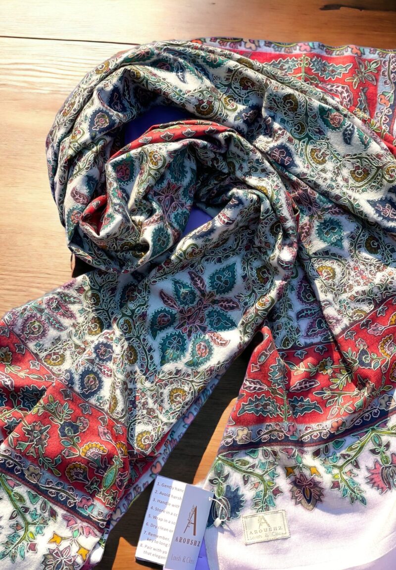 Kalamkar Needle Aar Work Shawl