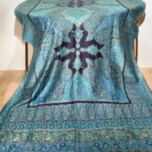 Blue Kani Weave Dupatta Kani Silk Dupatta – aroushz