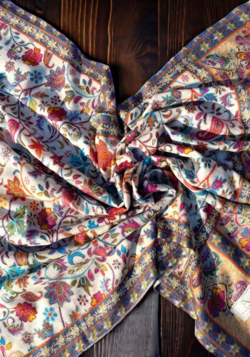 Needle Aari Work Kalamkar Stole